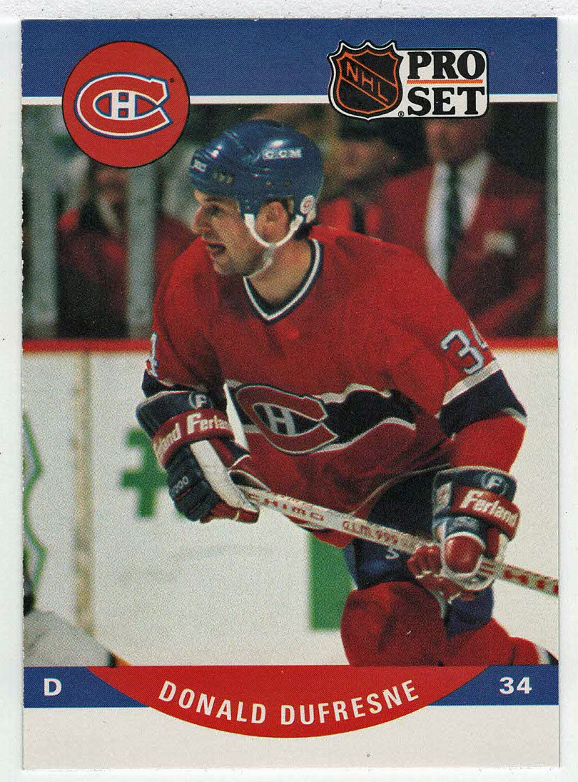 Donald Dufresne RC - Montreal Canadiens (NHL Hockey Card) 1990-91 Pro Set # 469 Mint