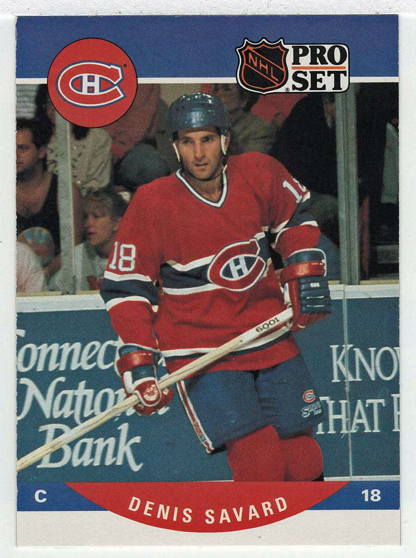 Denis Savard - Montreal Canadiens (NHL Hockey Card) 1990-91 Pro Set # 473 Mint