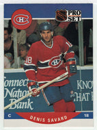 Denis Savard - Montreal Canadiens (NHL Hockey Card) 1990-91 Pro Set # 473 Mint