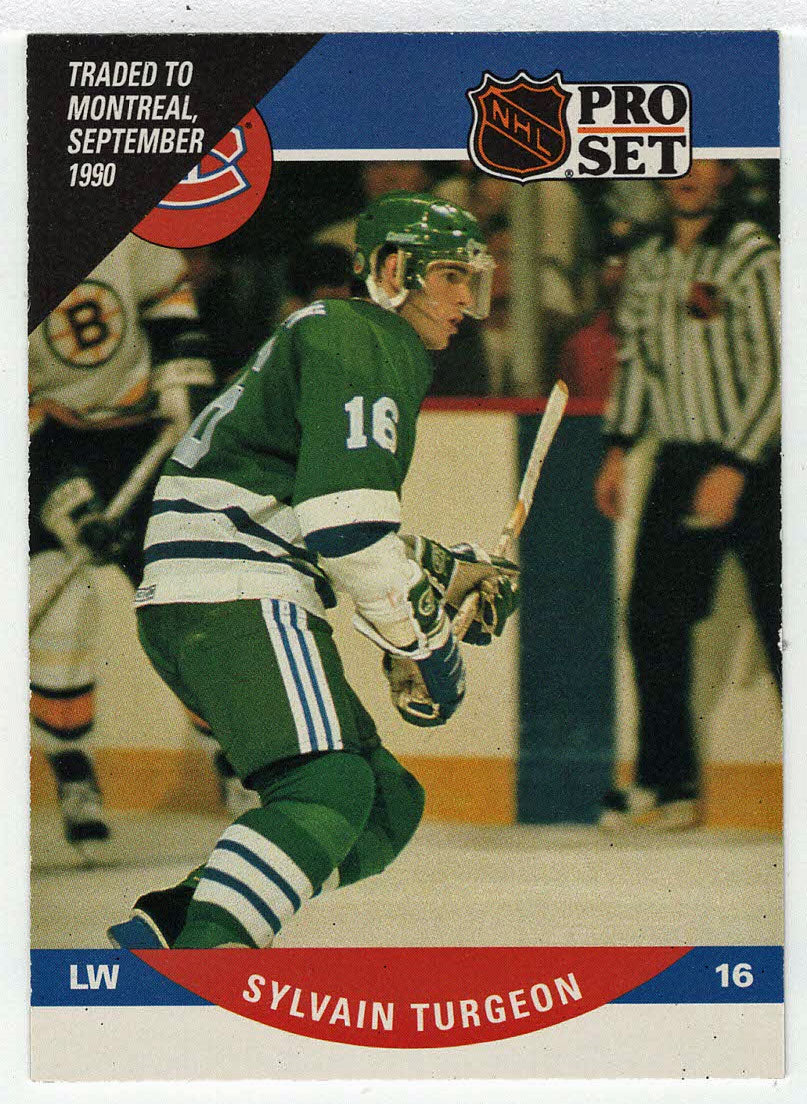 Sylvain Turgeon - Montreal Canadiens (NHL Hockey Card) 1990-91 Pro Set # 474 Mint