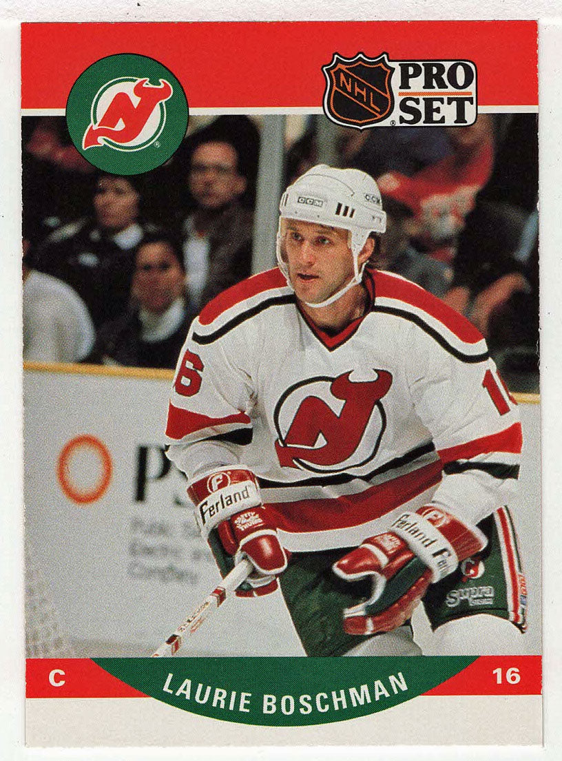 Laurie Boschman - New Jersey Devils (NHL Hockey Card) 1990-91 Pro Set # 476 Mint