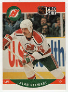 Alan Stewart RC - New Jersey Devils (NHL Hockey Card) 1990-91 Pro Set # 480 Mint