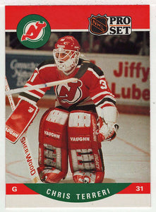 Chris Terreri RC - New Jersey Devils (NHL Hockey Card) 1990-91 Pro Set # 481 Mint