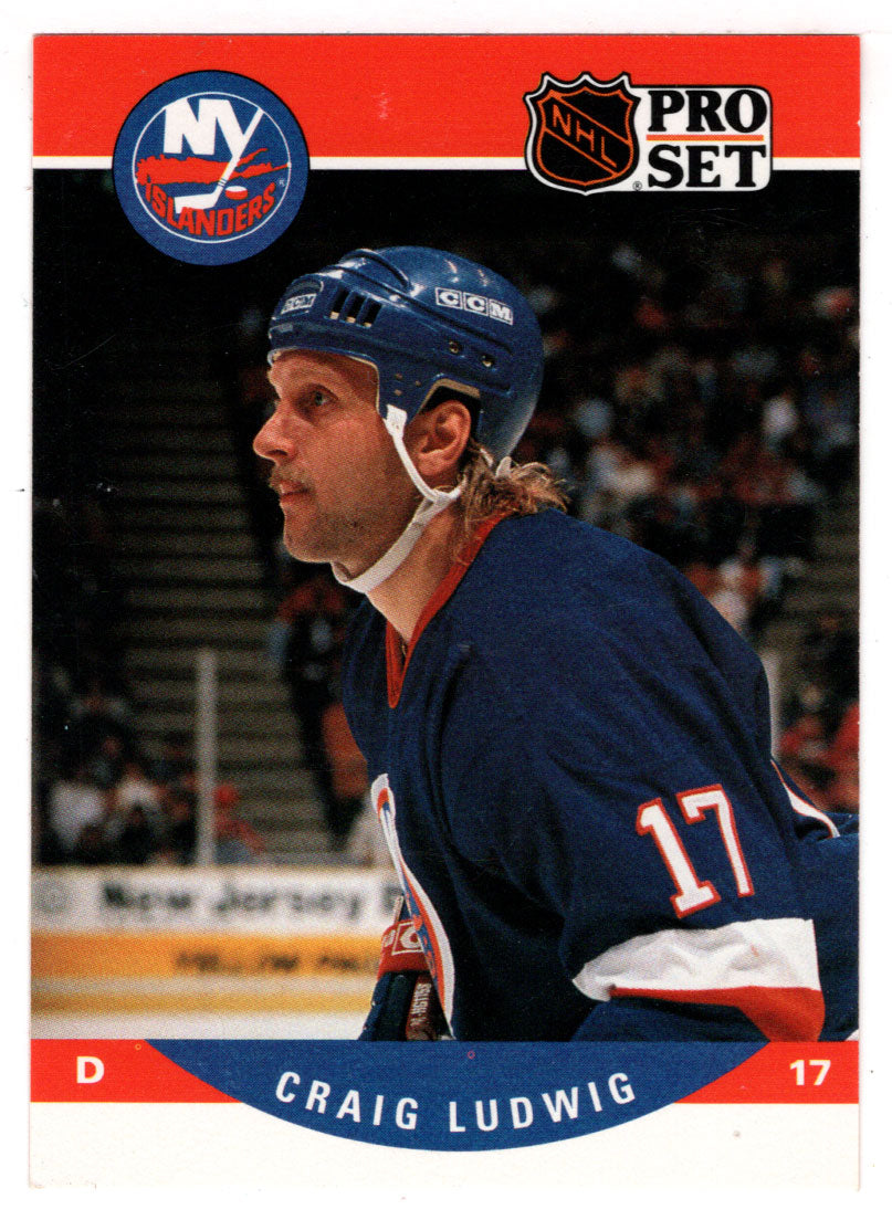 Craig Ludwig - New York Islanders (NHL Hockey Card) 1990-91 Pro Set # 484 Mint