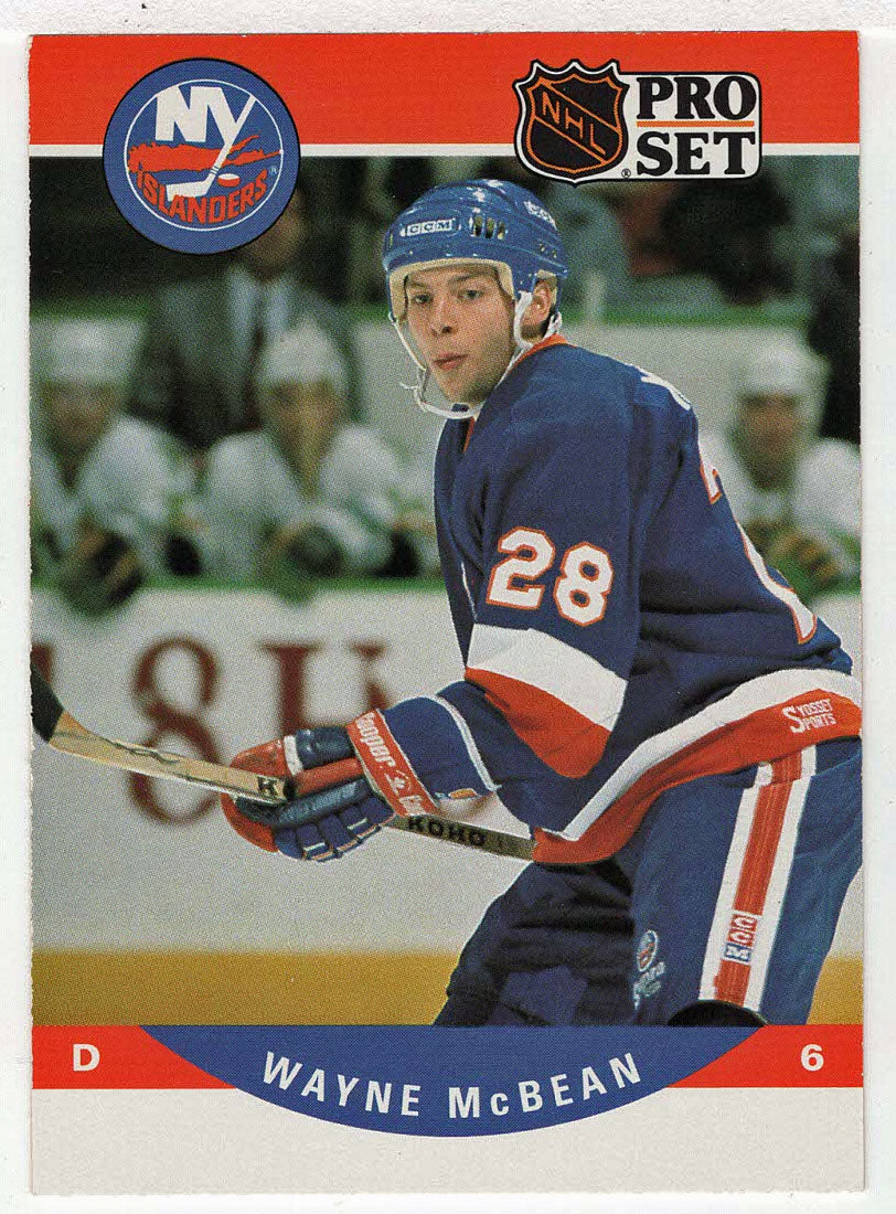 Wayne McBean RC - New York Islanders (NHL Hockey Card) 1990-91 Pro Set # 485 Mint