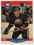 Mick Vukota RC - New York Islanders (NHL Hockey Card) 1990-91 Pro Set # 488 Mint