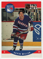 Kevin Miller RC - New York Rangers (NHL Hockey Card) 1990-91 Pro Set # 493 Mint