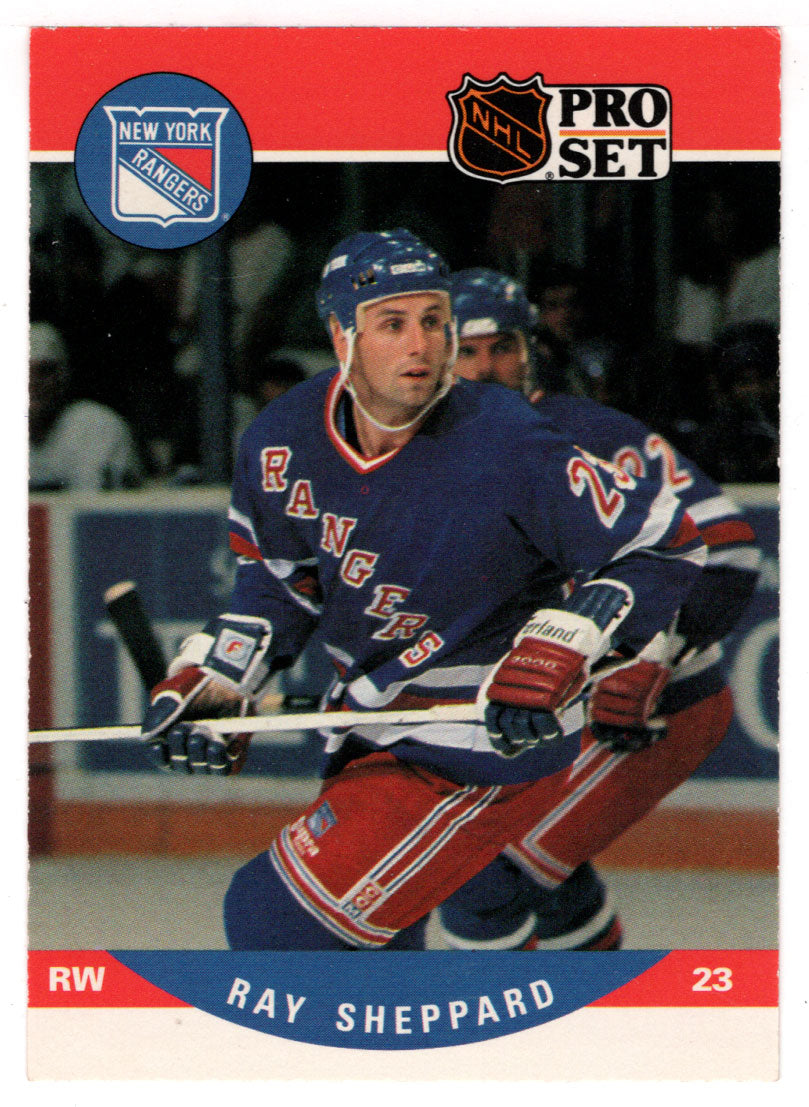 Ray Sheppard - New York Rangers (NHL Hockey Card) 1990-91 Pro Set # 496 Mint