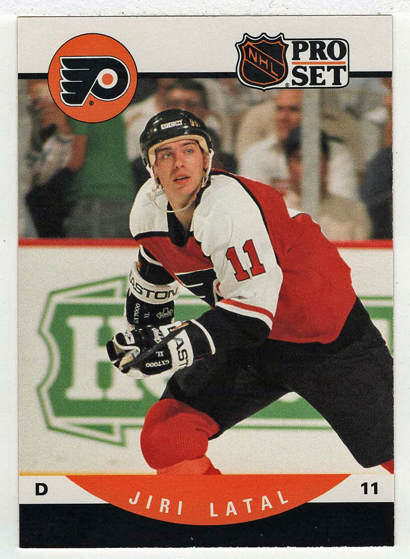 Jiri Latal RC - Philadelphia Flyers (NHL Hockey Card) 1990-91 Pro Set # 501 Mint