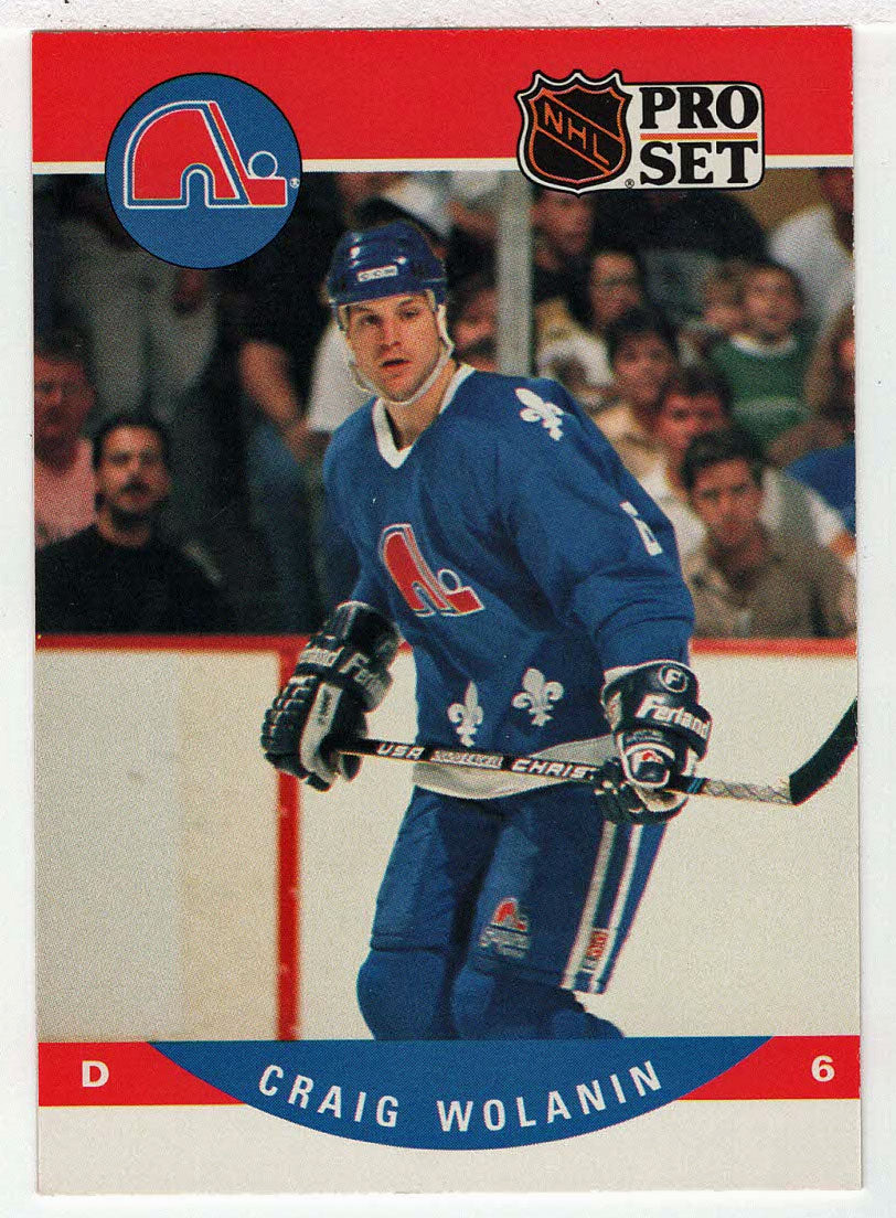 Craig Wolanin RC - Quebec Nordiques (NHL Hockey Card) 1990-91 Pro Set # 519 Mint