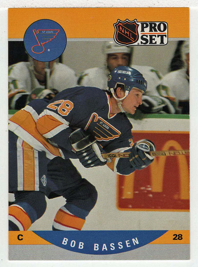 Bob Bassen RC - St. Louis Blues (NHL Hockey Card) 1990-91 Pro Set # 520 Mint