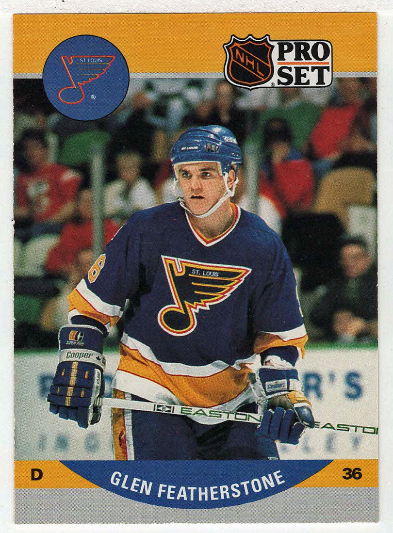 Glen Featherstone RC - St. Louis Blues (NHL Hockey Card) 1990-91 Pro Set # 523 Mint