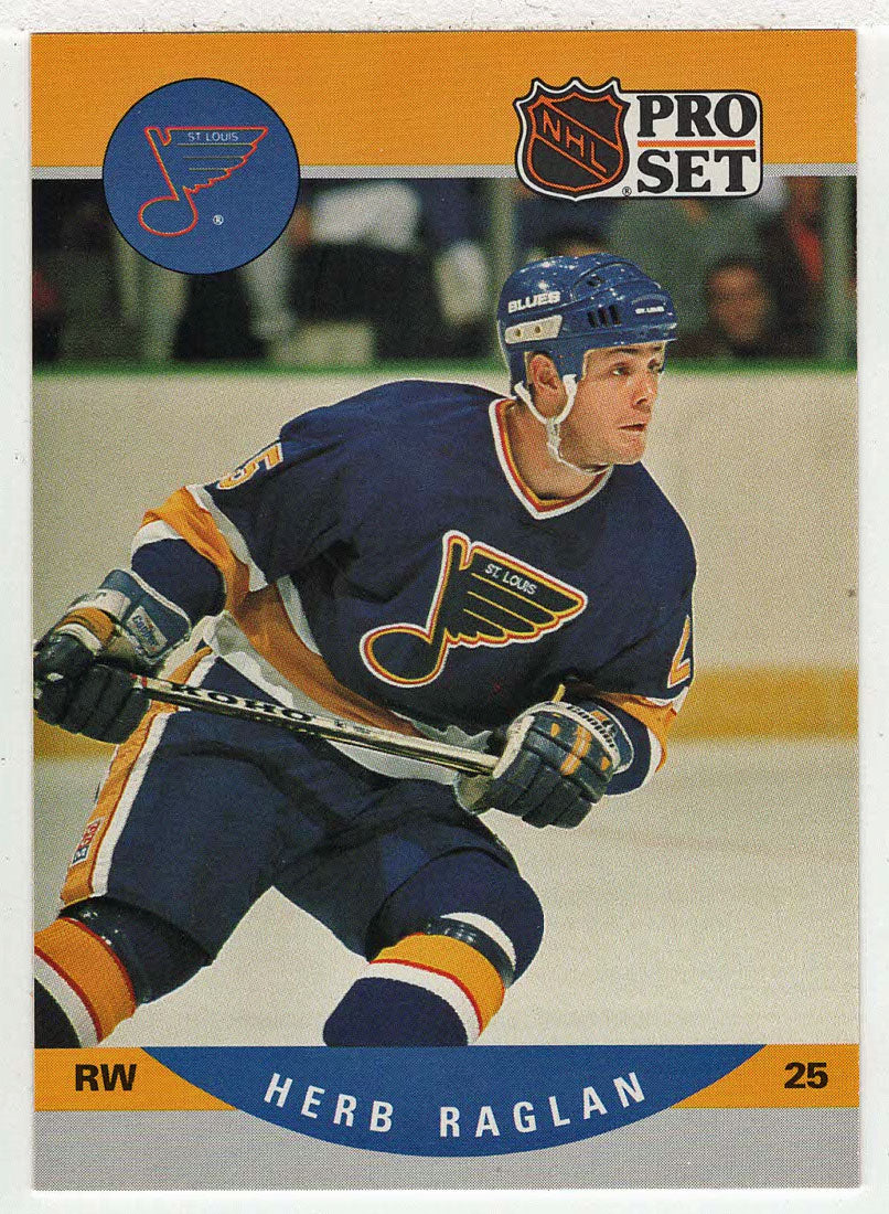 Herb Raglan RC - St. Louis Blues (NHL Hockey Card) 1990-91 Pro Set # 525 Mint