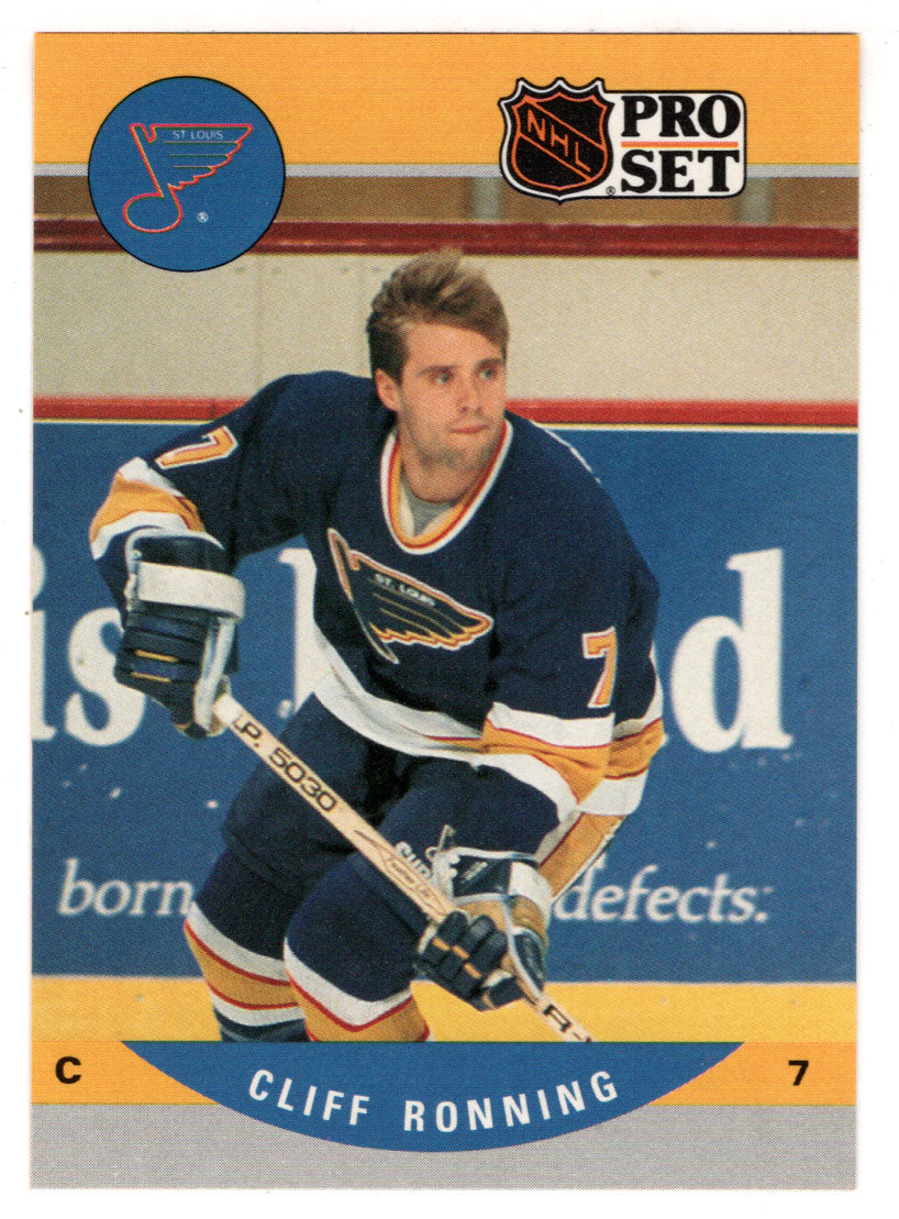 Cliff Ronning - St. Louis Blues (NHL Hockey Card) 1990-91 Pro Set # 526 Mint