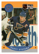 Scott Stevens - St. Louis Blues (NHL Hockey Card) 1990-91 Pro Set # 528 Mint
