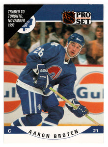 Aaron Broten - Toronto Maple Leafs (NHL Hockey Card) 1990-91 Pro Set # 530 Mint