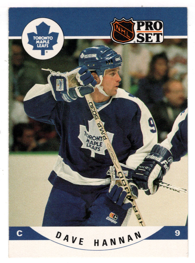 Dave Hannan - Toronto Maple Leafs (NHL Hockey Card) 1990-91 Pro Set # 535 Mint