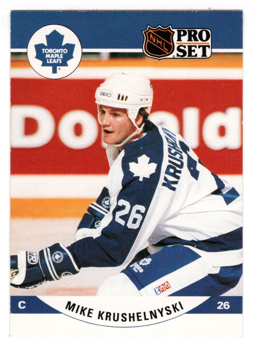 Mike Krushelnyski - Toronto Maple Leafs (NHL Hockey Card) 1990-91 Pro Set # 537 Mint