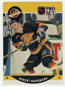 Robert Nordmark RC - Vancouver Canucks (NHL Hockey Card) 1990-91 Pro Set # 547 Mint