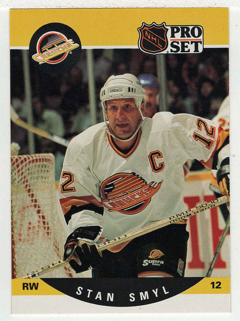 Stan Smyl - Vancouver Canucks (NHL Hockey Card) 1990-91 Pro Set # 548 Mint