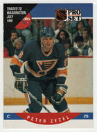 Peter Zezel - Washington Capitals (NHL Hockey Card) 1990-91 Pro Set # 556 Mint