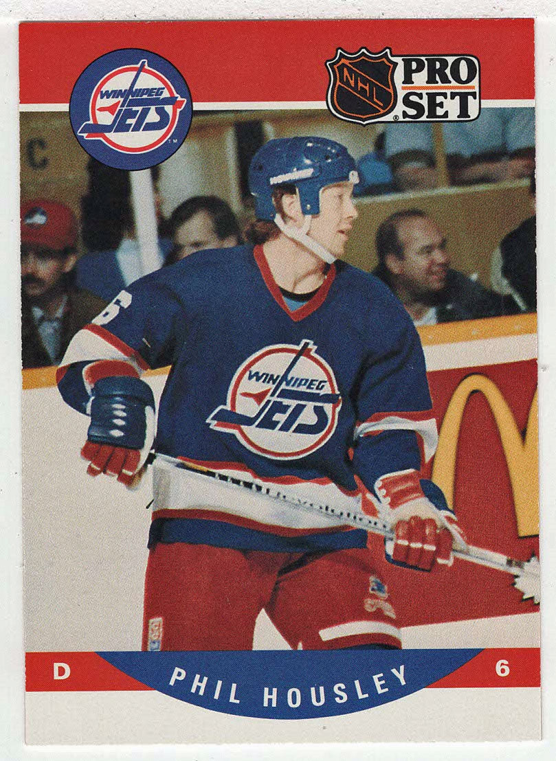 Phil Housley - Winnipeg Jets (NHL Hockey Card) 1990-91 Pro Set # 562 Mint
