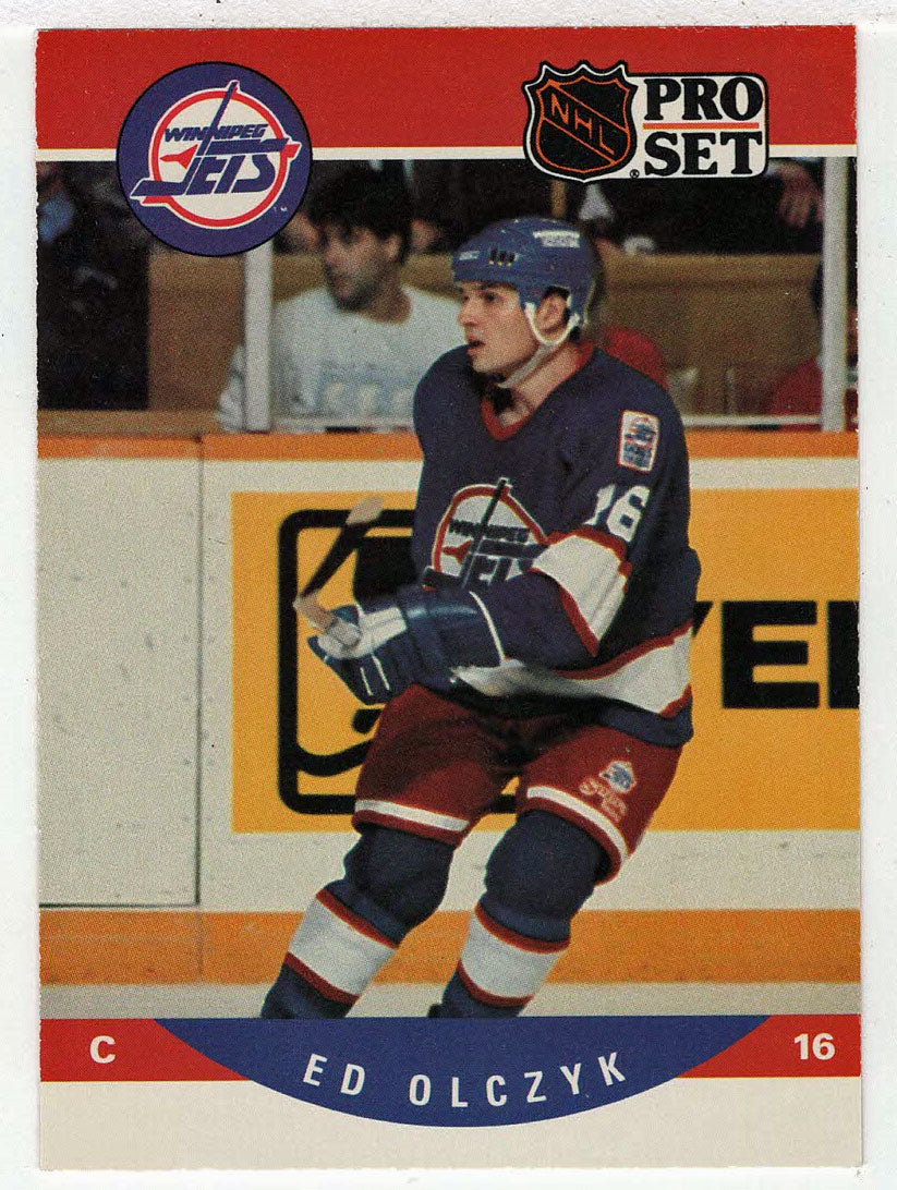 Ed Olczyk - Winnipeg Jets (NHL Hockey Card) 1990-91 Pro Set # 563 Mint