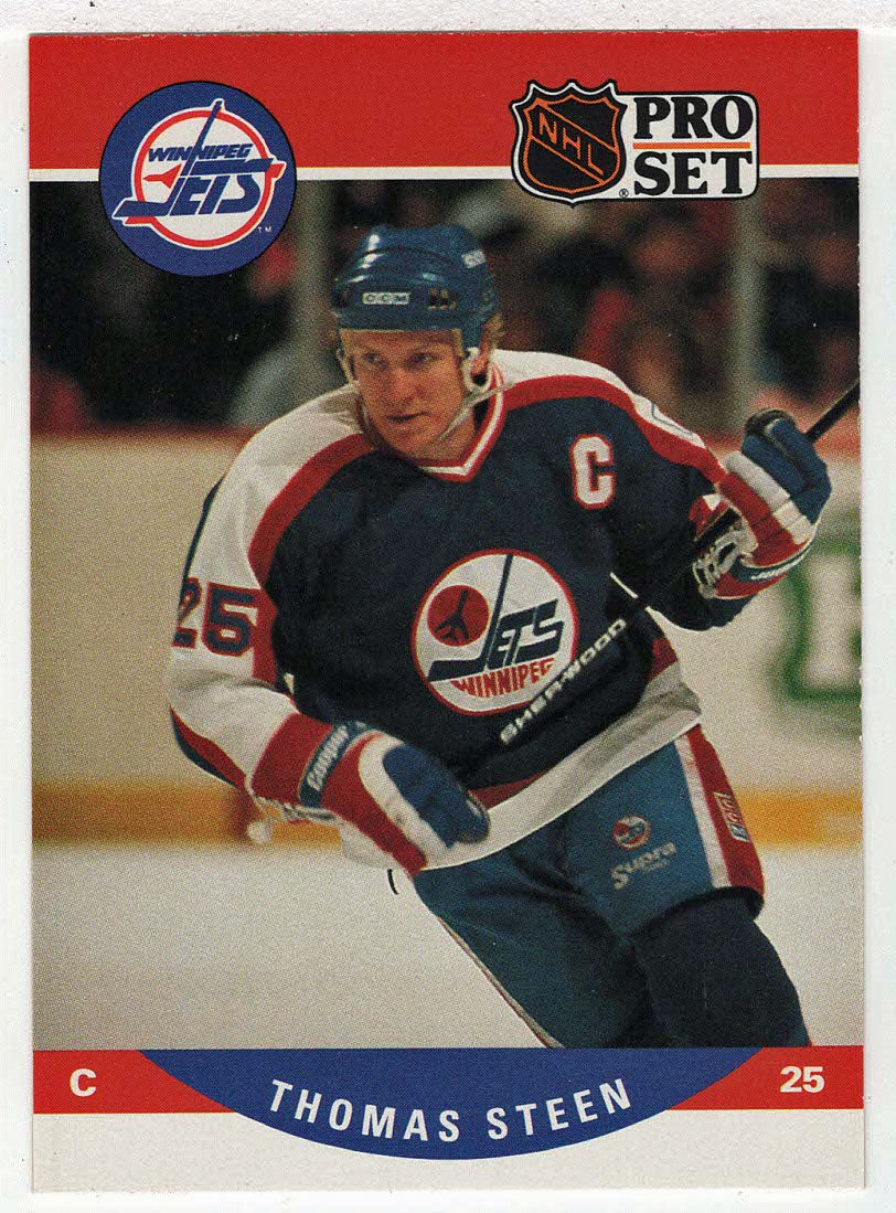 Thomas Steen - Winnipeg Jets (NHL Hockey Card) 1990-91 Pro Set # 565 Mint