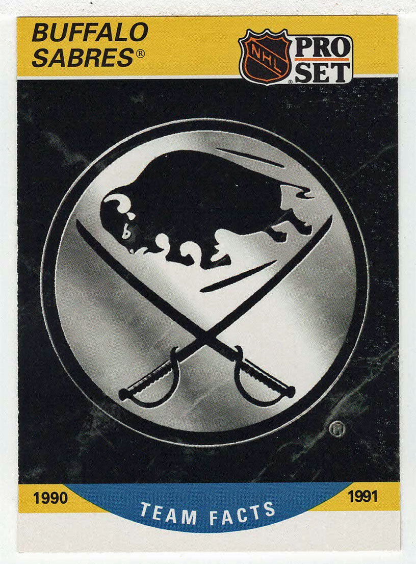 Buffalo Sabres Logo (NHL Hockey Card) 1990-91 Pro Set # 567 Mint