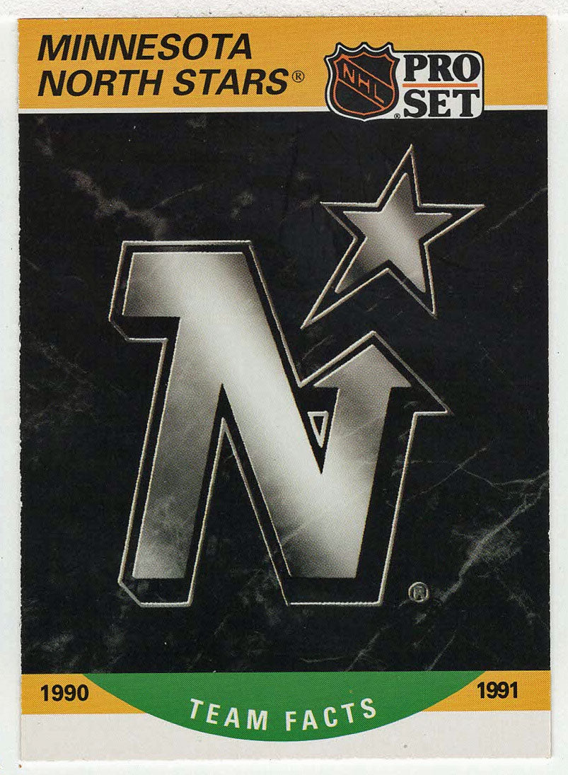 Minnesota North Stars Logo (NHL Hockey Card) 1990-91 Pro Set # 574 Mint