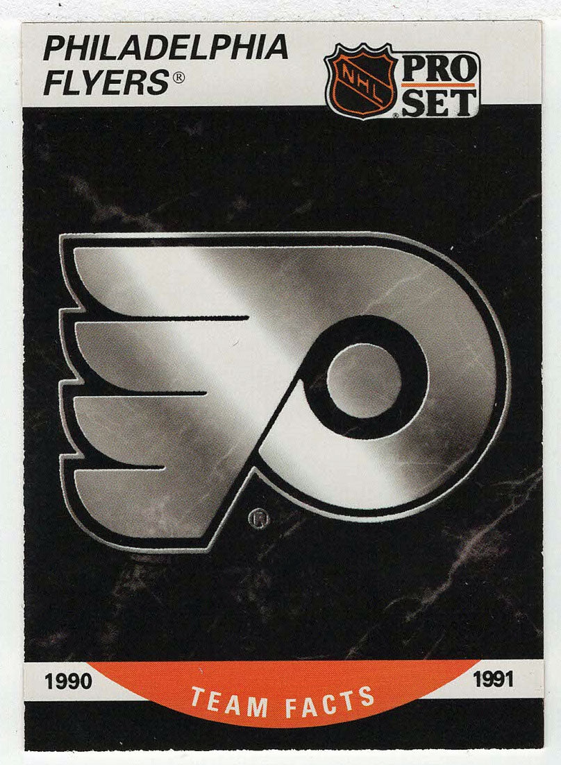 Philadelphia Flyers Logo (NHL Hockey Card) 1990-91 Pro Set # 579 Mint