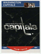 Washington Capitals Logo (NHL Hockey Card) 1990-91 Pro Set # 585 Mint