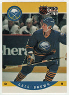 Greg Brown RC - Buffalo Sabres (NHL Hockey Card) 1990-91 Pro Set # 590 Mint