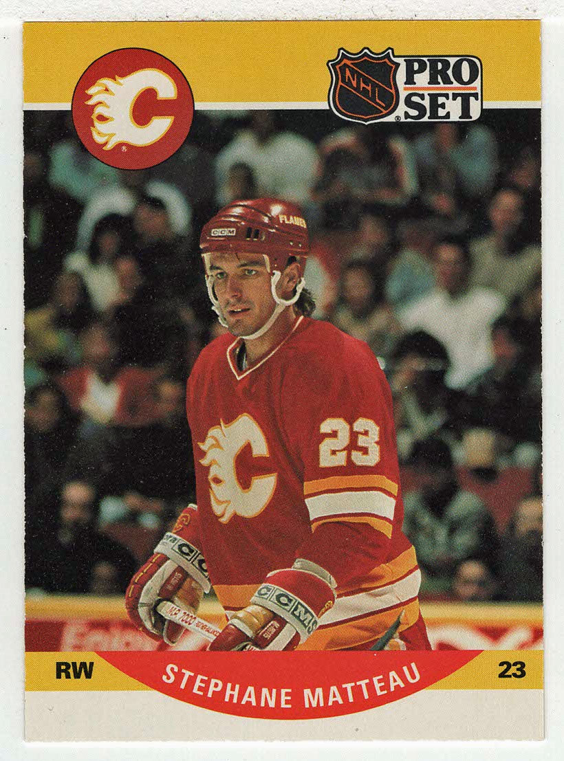 Stephane Matteau RC - Calgary Flames (NHL Hockey Card) 1990-91 Pro Set # 593 Mint