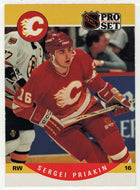 Sergei Priakin RC - Calgary Flames (NHL Hockey Card) 1990-91 Pro Set # 594 Mint