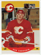 Ken Sabourin RC - Calgary Flames (NHL Hockey Card) 1990-91 Pro Set # 596 Mint