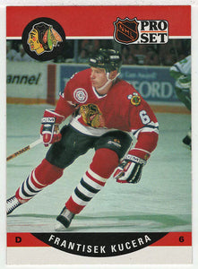 Frantisek Kucera RC - Chicago Blackhawks (NHL Hockey Card) 1990-91 Pro Set # 599 Mint