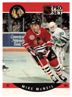 Mike McNeil - Chicago Blackhawks (NHL Hockey Card) 1990-91 Pro Set # 600 Mint