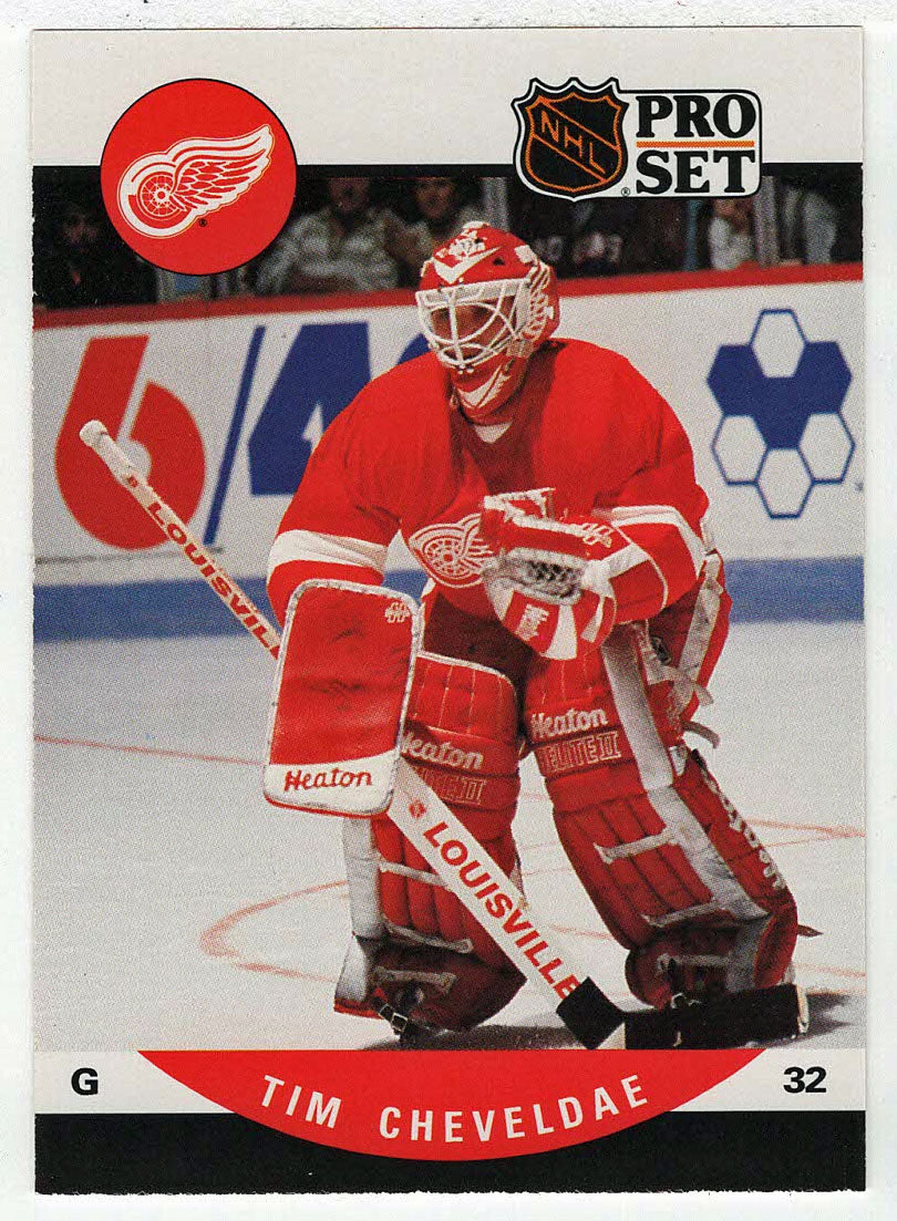 Tim Cheveldae RC - Detroit Red Wings (NHL Hockey Card) 1990-91 Pro Set # 602 Mint