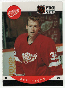 Per Djoos RC - Detroit Red Wings (NHL Hockey Card) 1990-91 Pro Set # 603 Mint