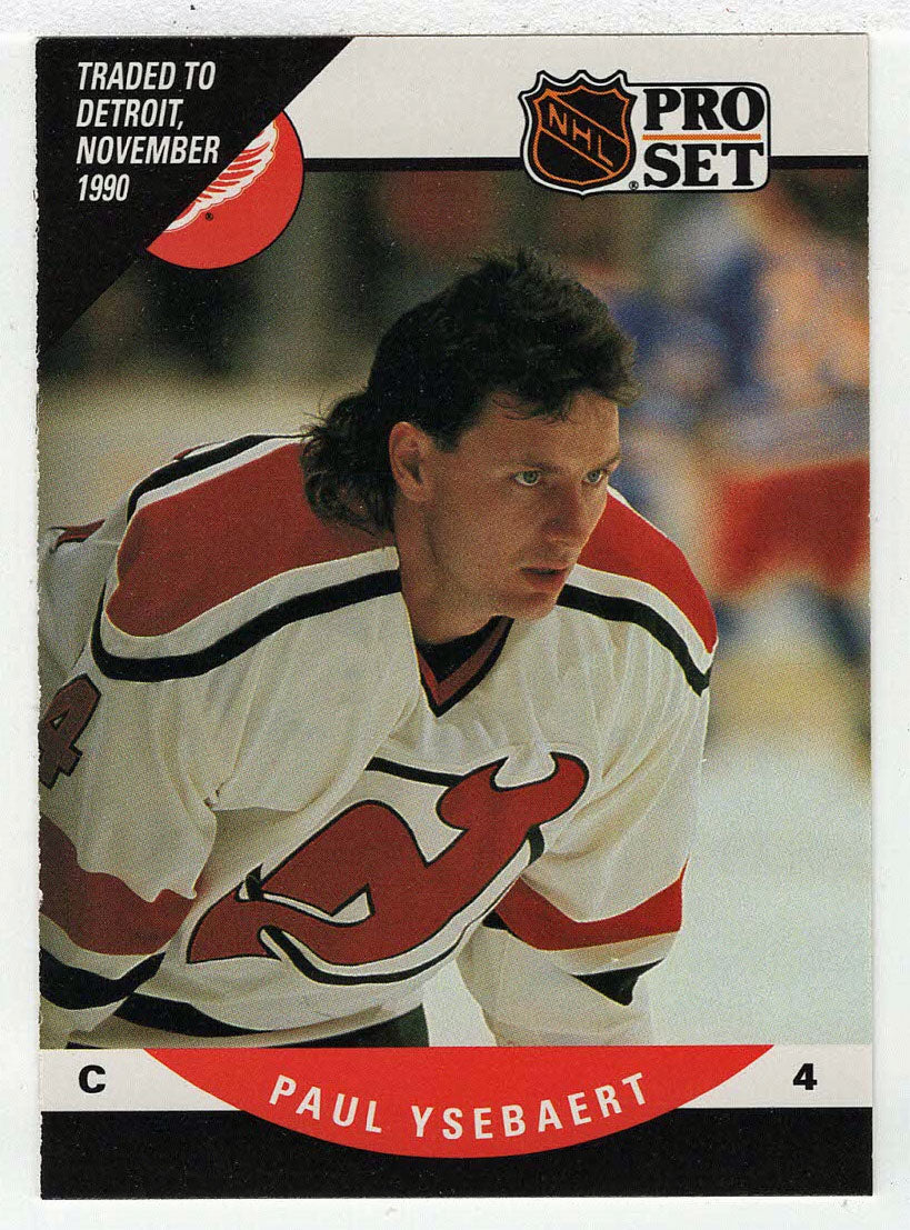 Paul Ysebaert RC - New Jersey Devils (NHL Hockey Card) 1990-91 Pro Set # 607 Mint