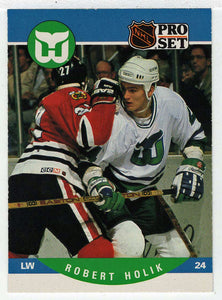 Bobby Holik RC - Hartford Whalers (NHL Hockey Card) 1990-91 Pro Set # 609 Mint