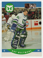 Kay Whitmore RC - Hartford Whalers (NHL Hockey Card) 1990-91 Pro Set # 610 Mint