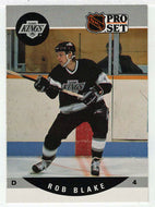 Rob Blake RC - Los Angeles Kings (NHL Hockey Card) 1990-91 Pro Set # 611 Mint