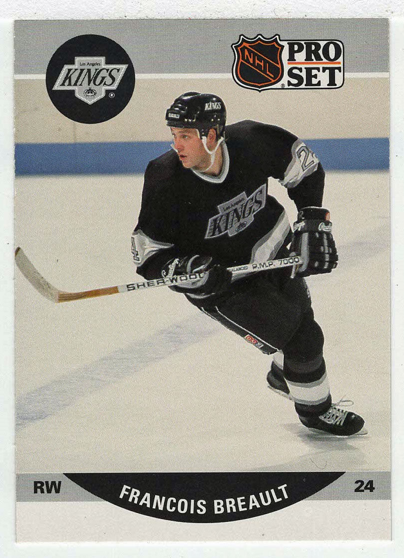 Francois Breault RC - Los Angeles Kings (NHL Hockey Card) 1990-91 Pro Set # 612 Mint