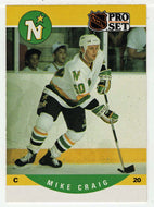 Mike Craig RC - Minnesota North Stars (NHL Hockey Card) 1990-91 Pro Set # 613 Mint