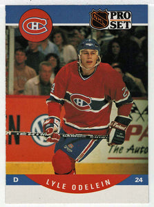 Lyle Odelein RC - Montreal Canadiens (NHL Hockey Card) 1990-91 Pro Set # 617 Mint