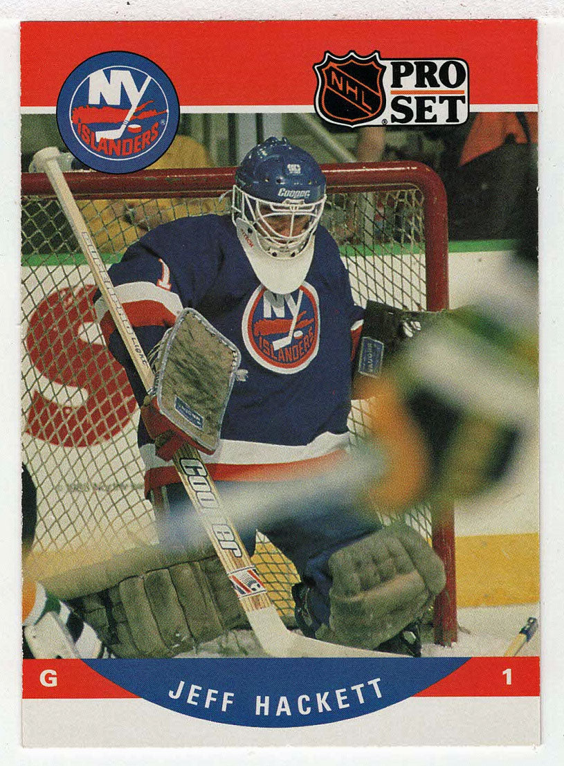 Jeff Hackett RC - New York Islanders (NHL Hockey Card) 1990-91 Pro Set # 624 Mint