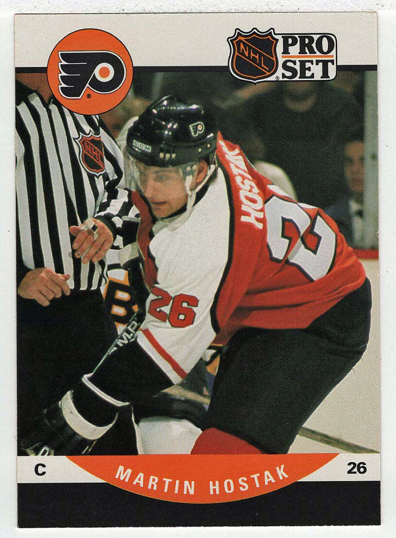 Martin Hostak RC - Philadelphia Flyers (NHL Hockey Card) 1990-91 Pro Set # 629 Mint