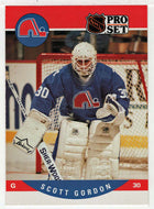 Scott Gordon RC - Quebec Nordiques (NHL Hockey Card) 1990-91 Pro Set # 634 Mint